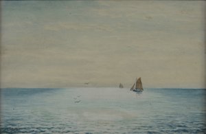 南オーストラリア州アデレード沖のケッチと海の風景